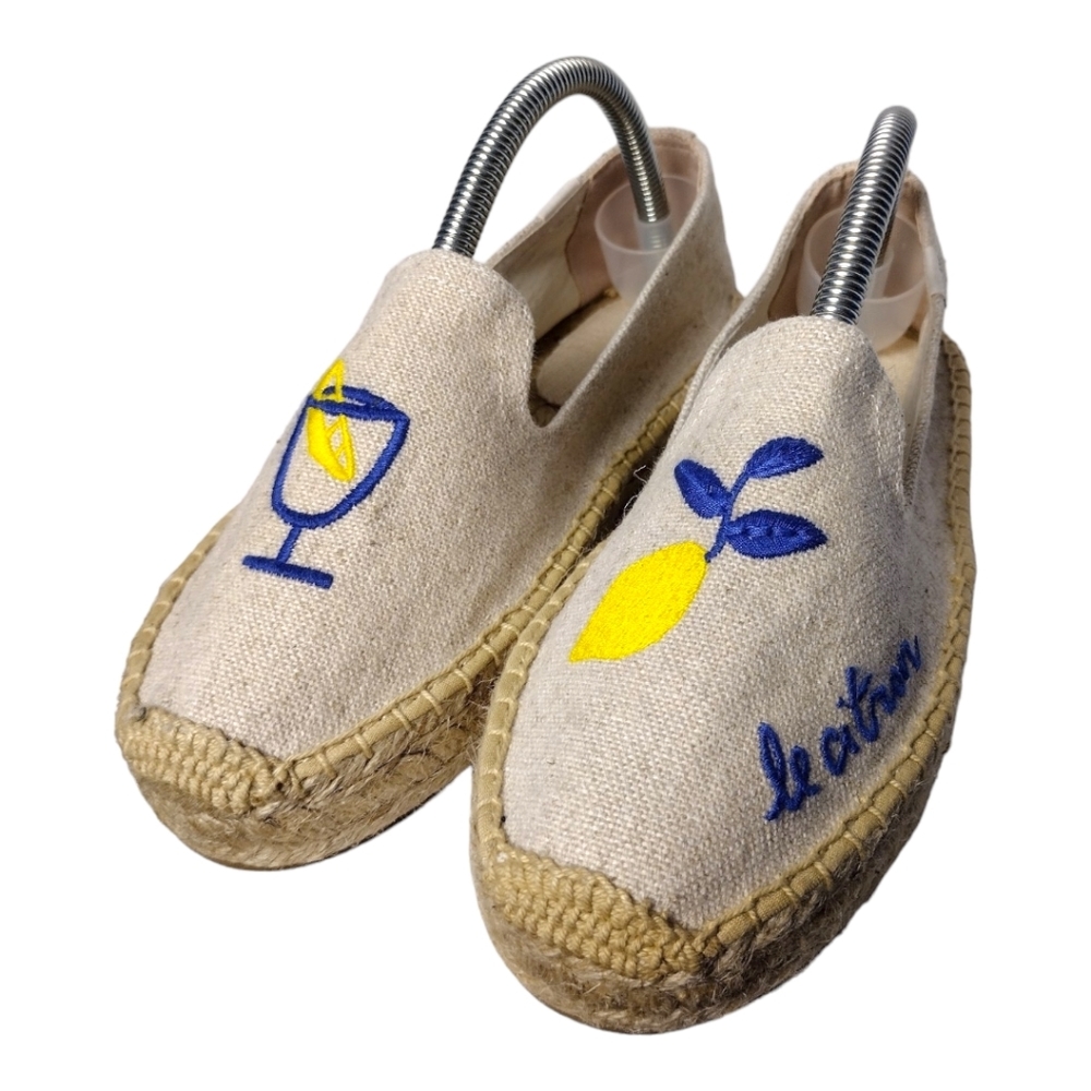 Soludos Limoncello Smoking Slipper Platform Espadrilles - Picture 3 of 9